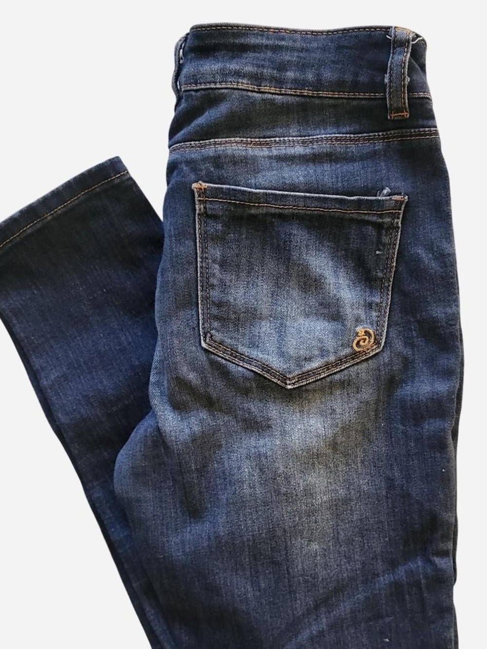 Indigo Rein Slim Straight Jeans - Dark Blue Wash